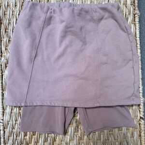 Zara Dusty Mauve Girls Skort with Built-In Shorts